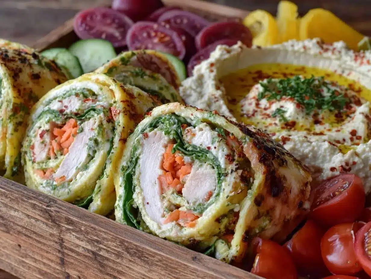 Fresh Rainbow Bento Box preparation steps
