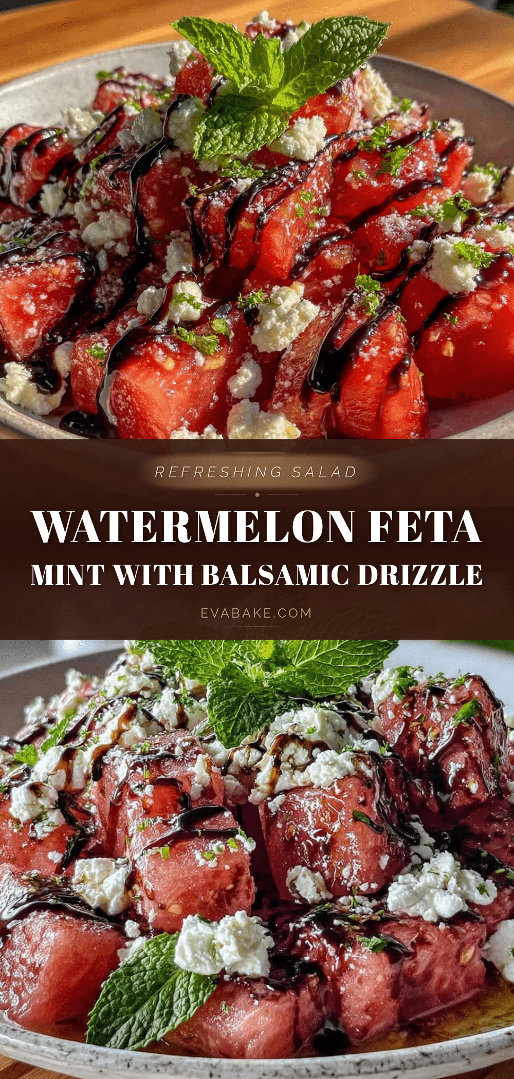 fresh watermelon feta mint salad recipe