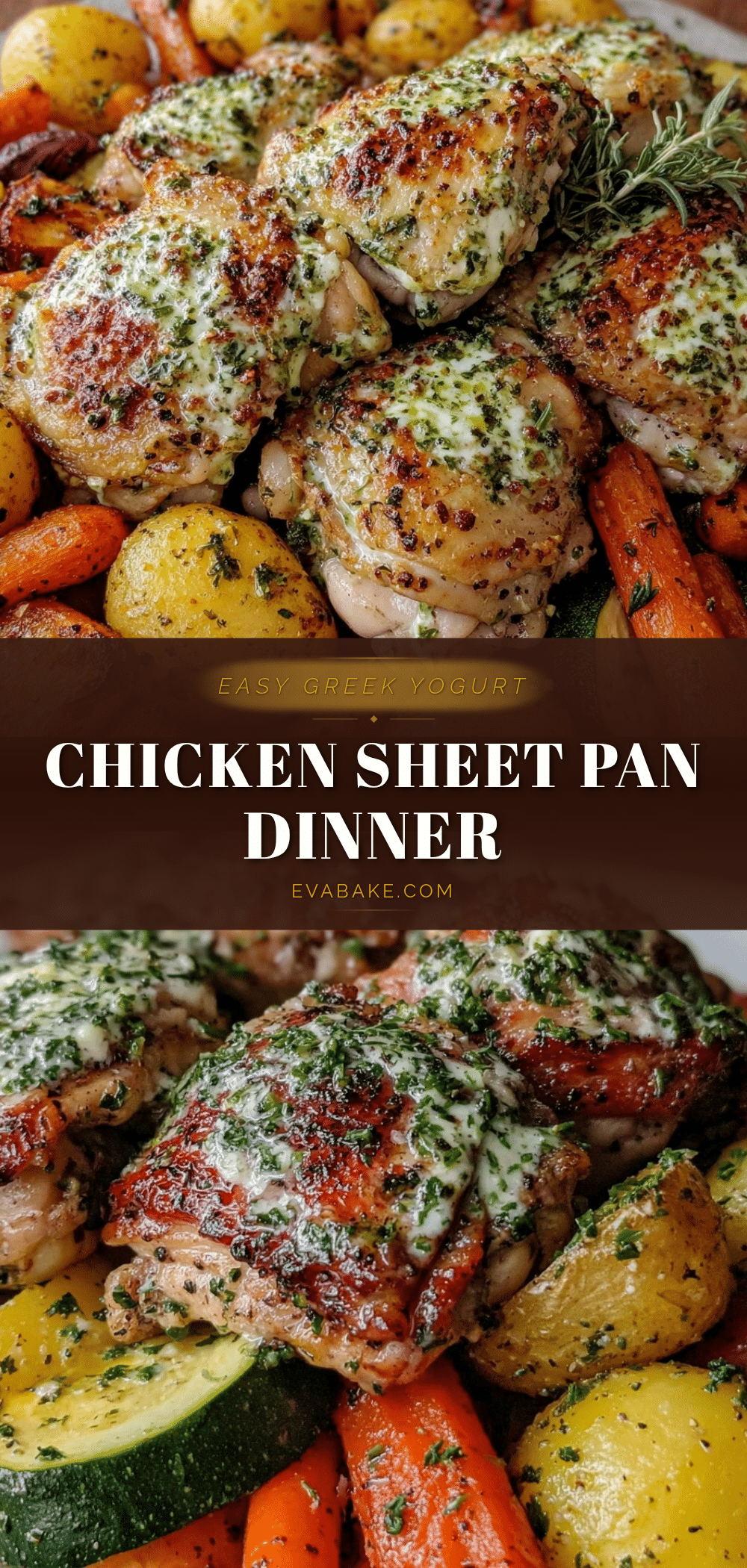 Greek Yogurt Chicken Sheet Pan Dinner recipe