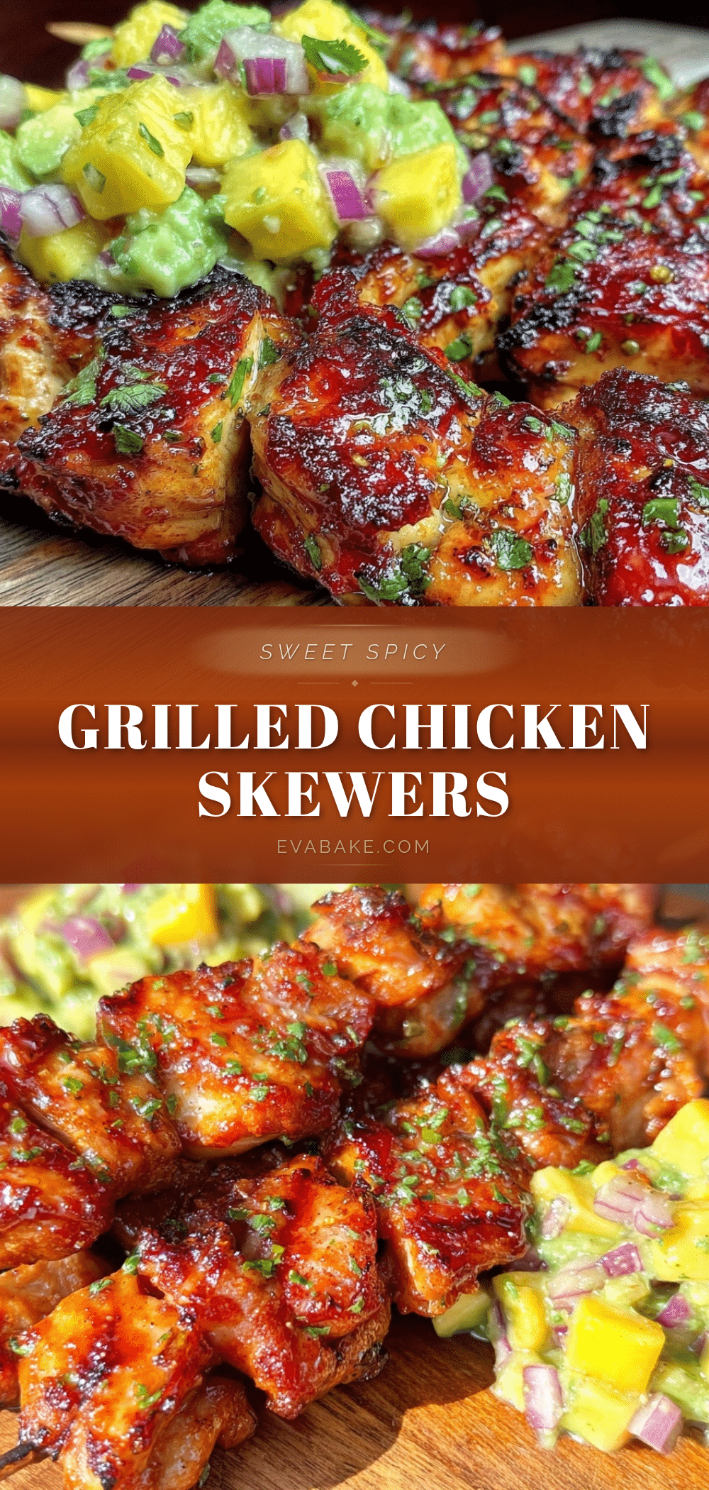 grilled honey sriracha chicken skewers recipe