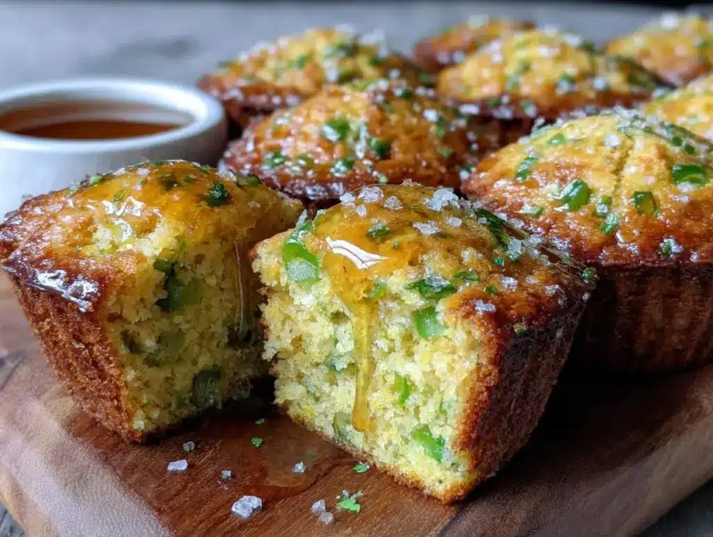 hatch green chile cornbread muffins - featured image
