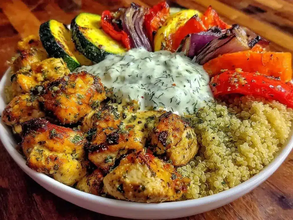 Healthy Mediterranean Chicken Quinoa Bowl - featured image