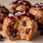 healthy no-bake peanut butter energy bites - featured image