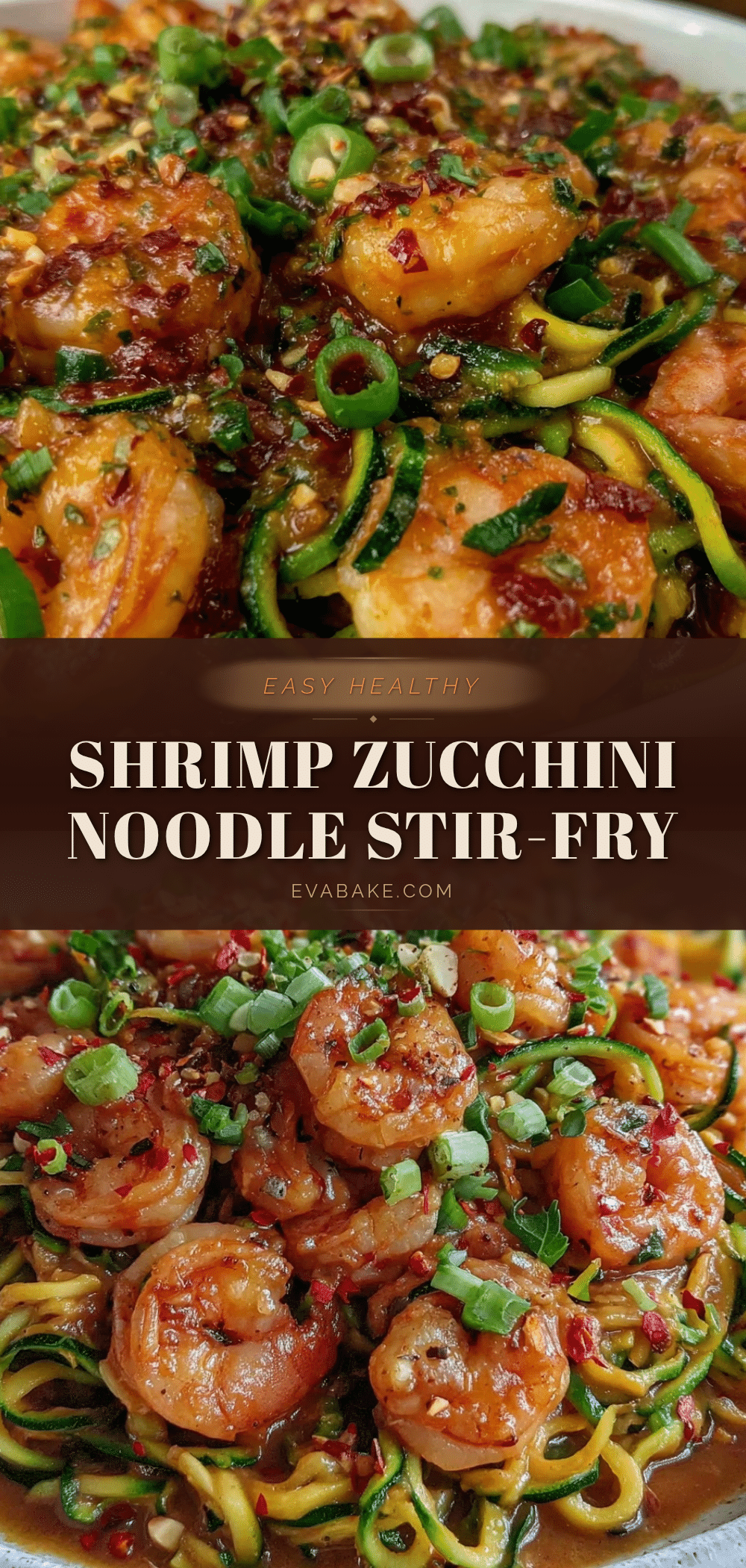 healthy shrimp and zucchini noodle stir-fry recipe