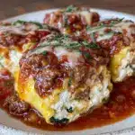 high-protein cottage cheese lasagna roll-ups - featured image