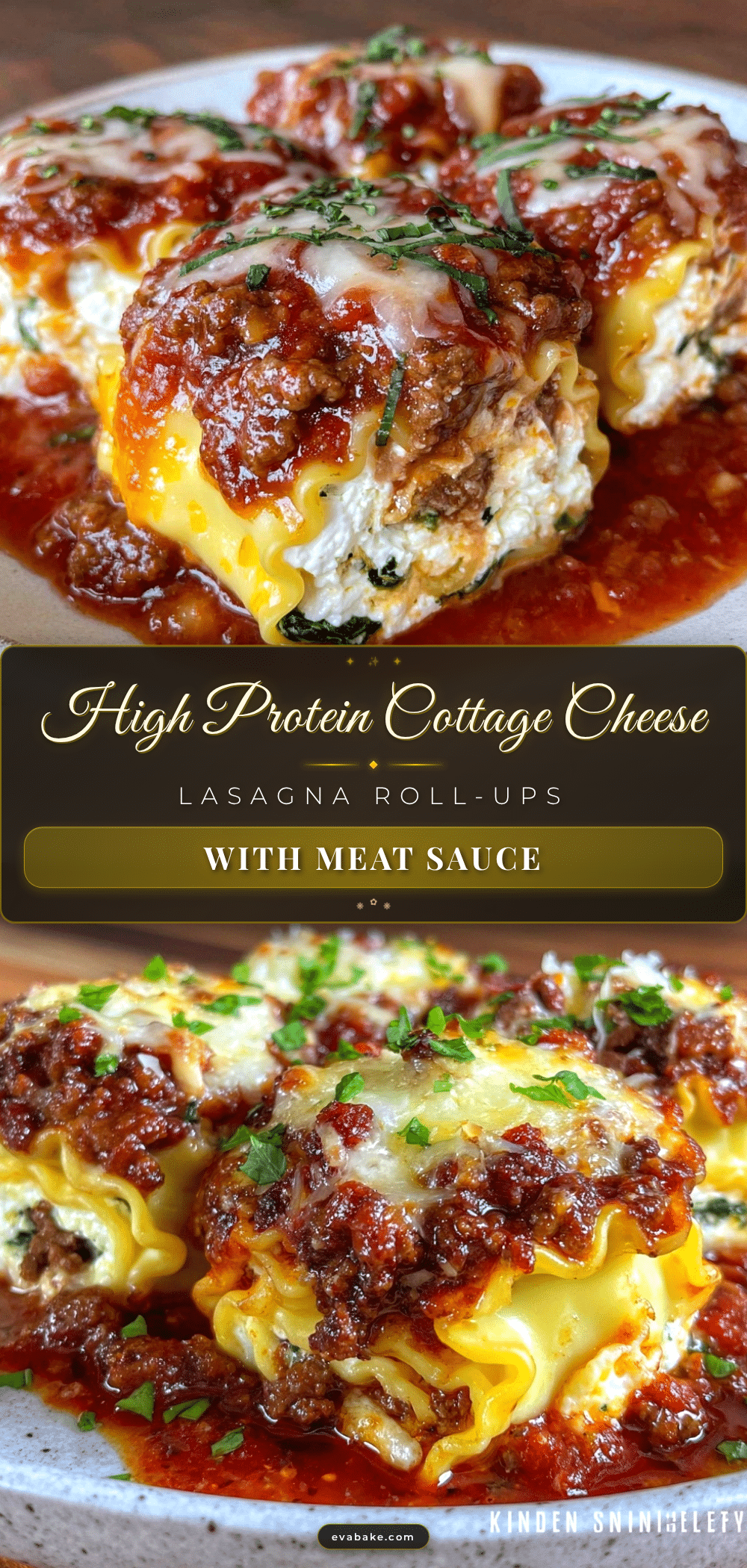 high-protein cottage cheese lasagna roll-ups recipe