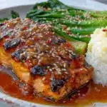 honey garlic miso glazed salmon bowl - featured image