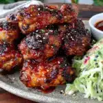 honey sriracha chicken drumettes - featured image