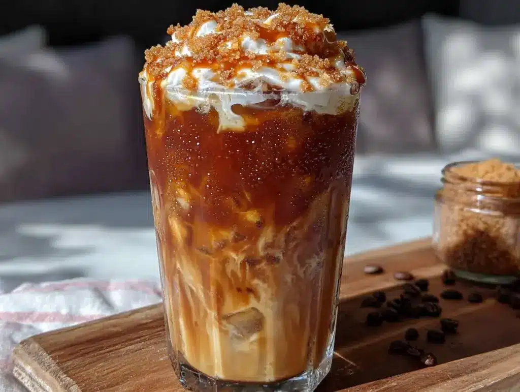 iced brown sugar oatmilk shaken espresso - featured image