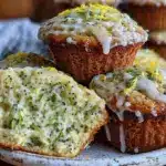 lemon poppy seed zucchini muffins - featured image