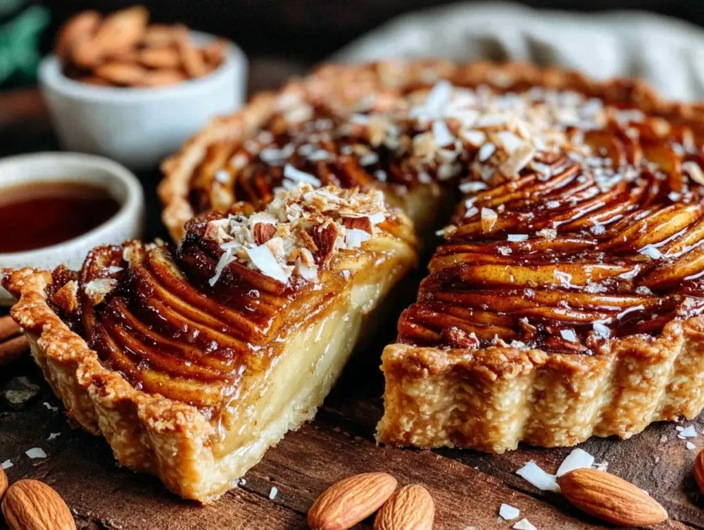 maple brown butter apple cinnamon tart - featured image