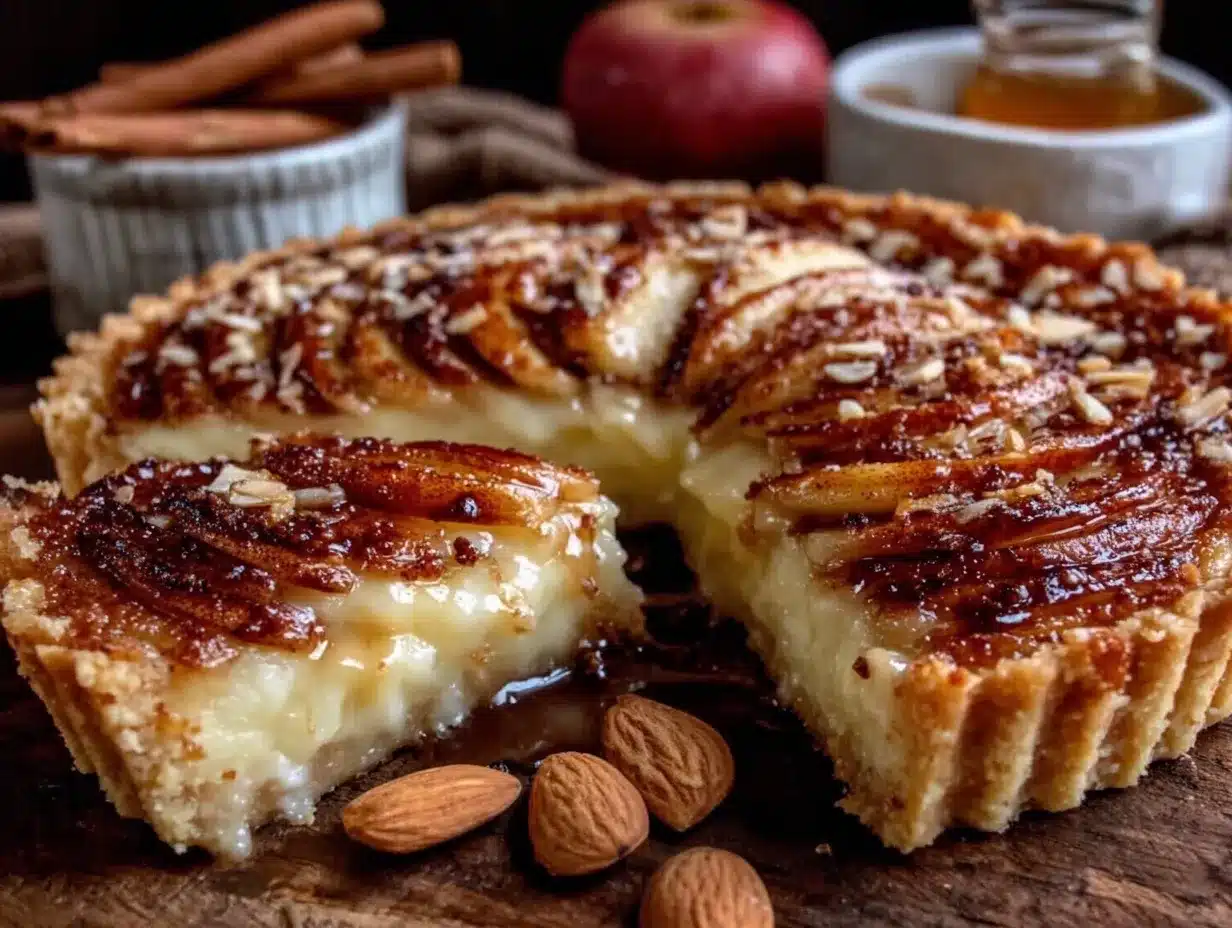 maple brown butter apple cinnamon tart preparation steps