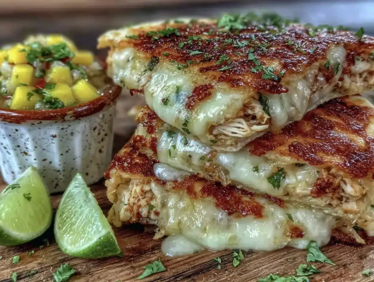 mini chicken quesadilla preparation steps