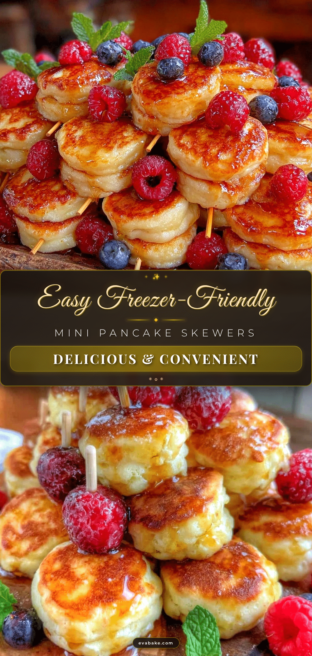 mini pancake cereal skewers recipe
