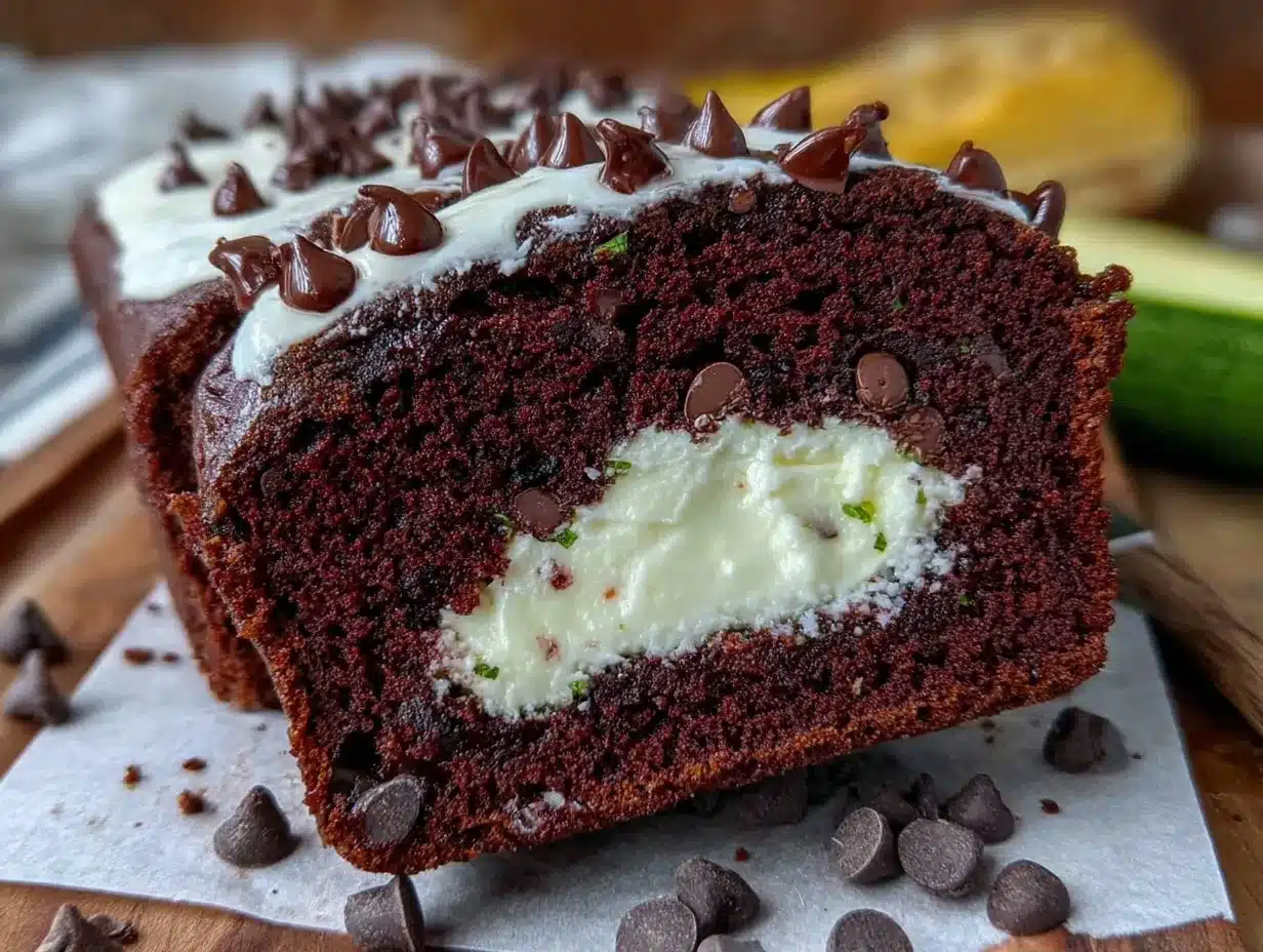 moist double chocolate chip zucchini bread preparation steps