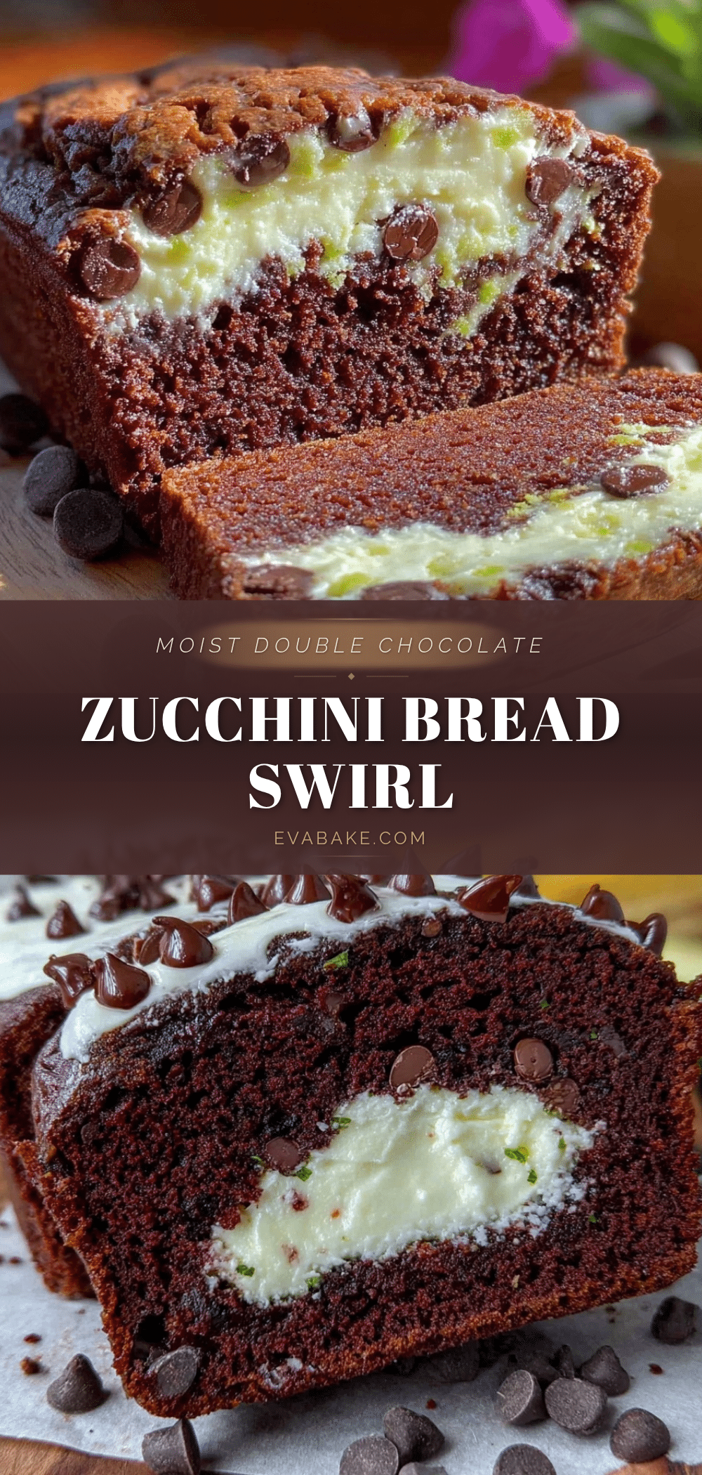 moist double chocolate chip zucchini bread recipe