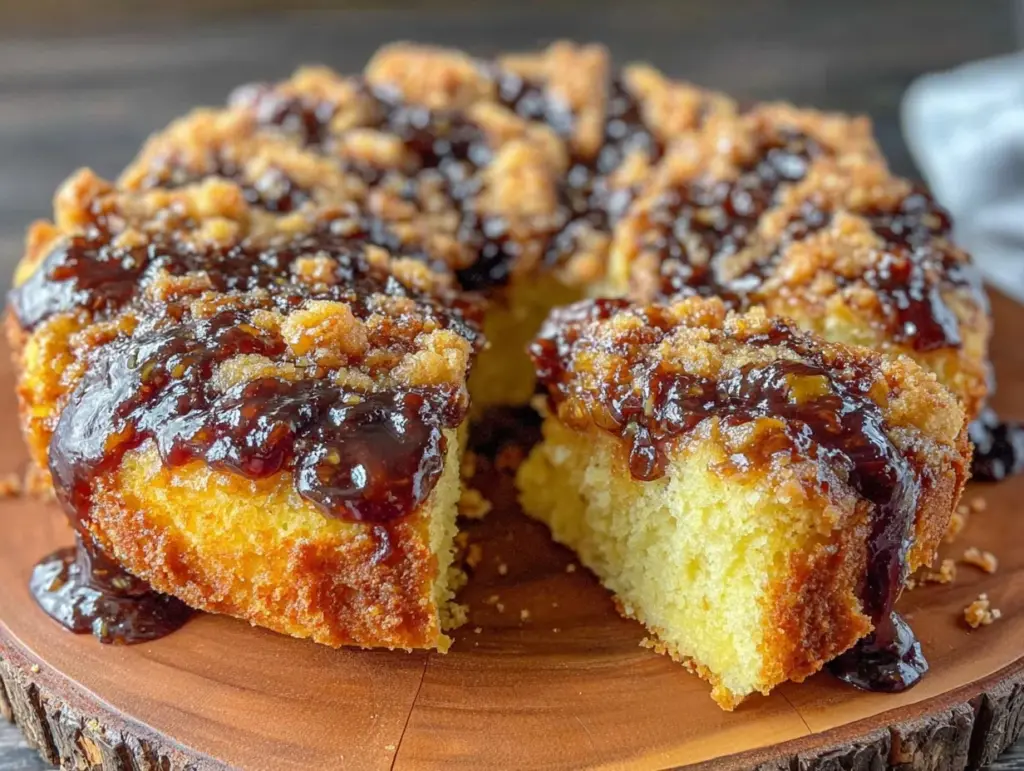 moist fresh fig jam swirl coffee cake - featured image
