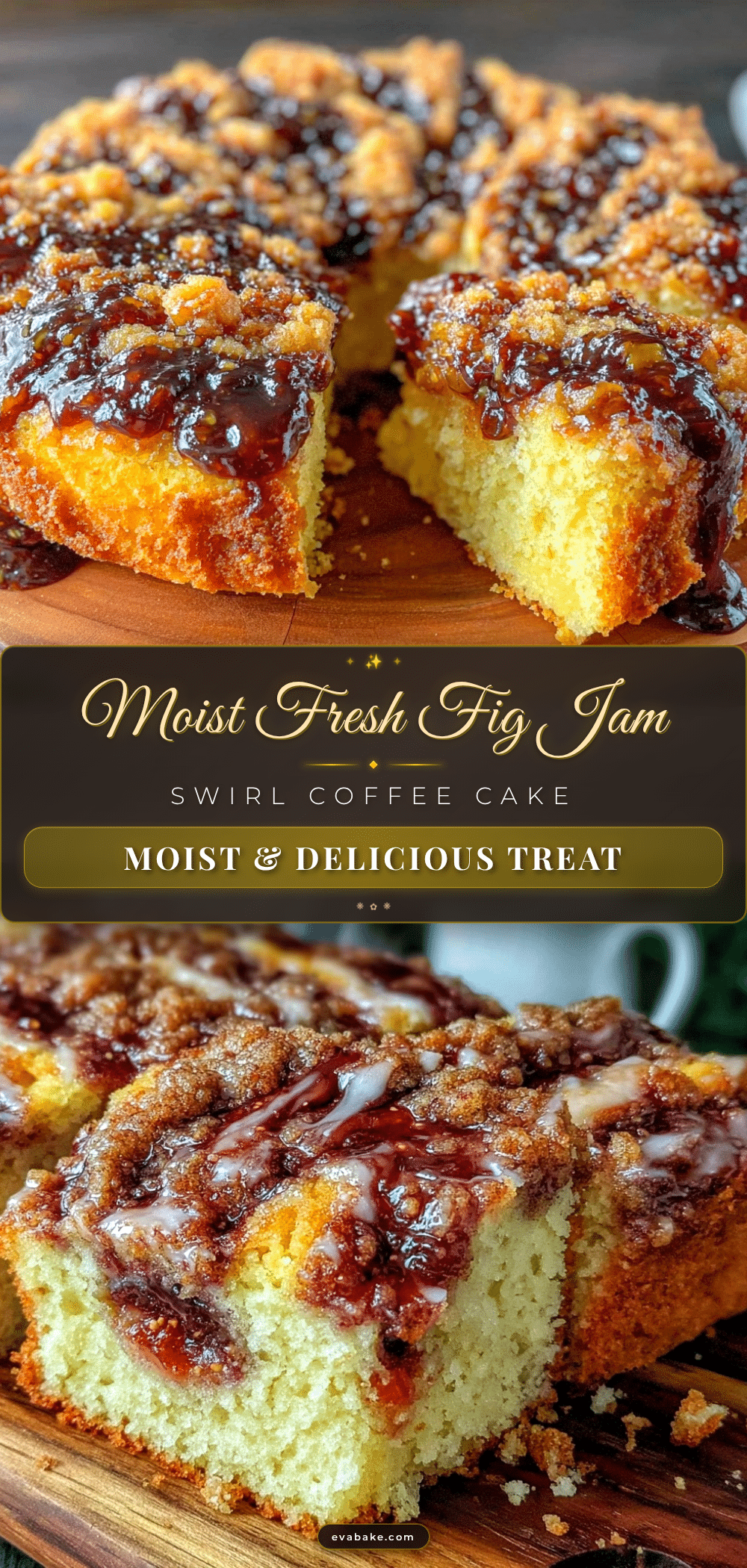 moist fresh fig jam swirl coffee cake recipe