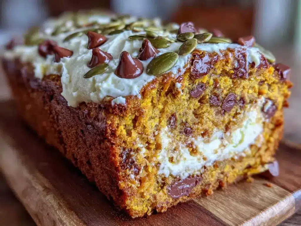 moist one-bowl pumpkin chocolate chip bread - featured image