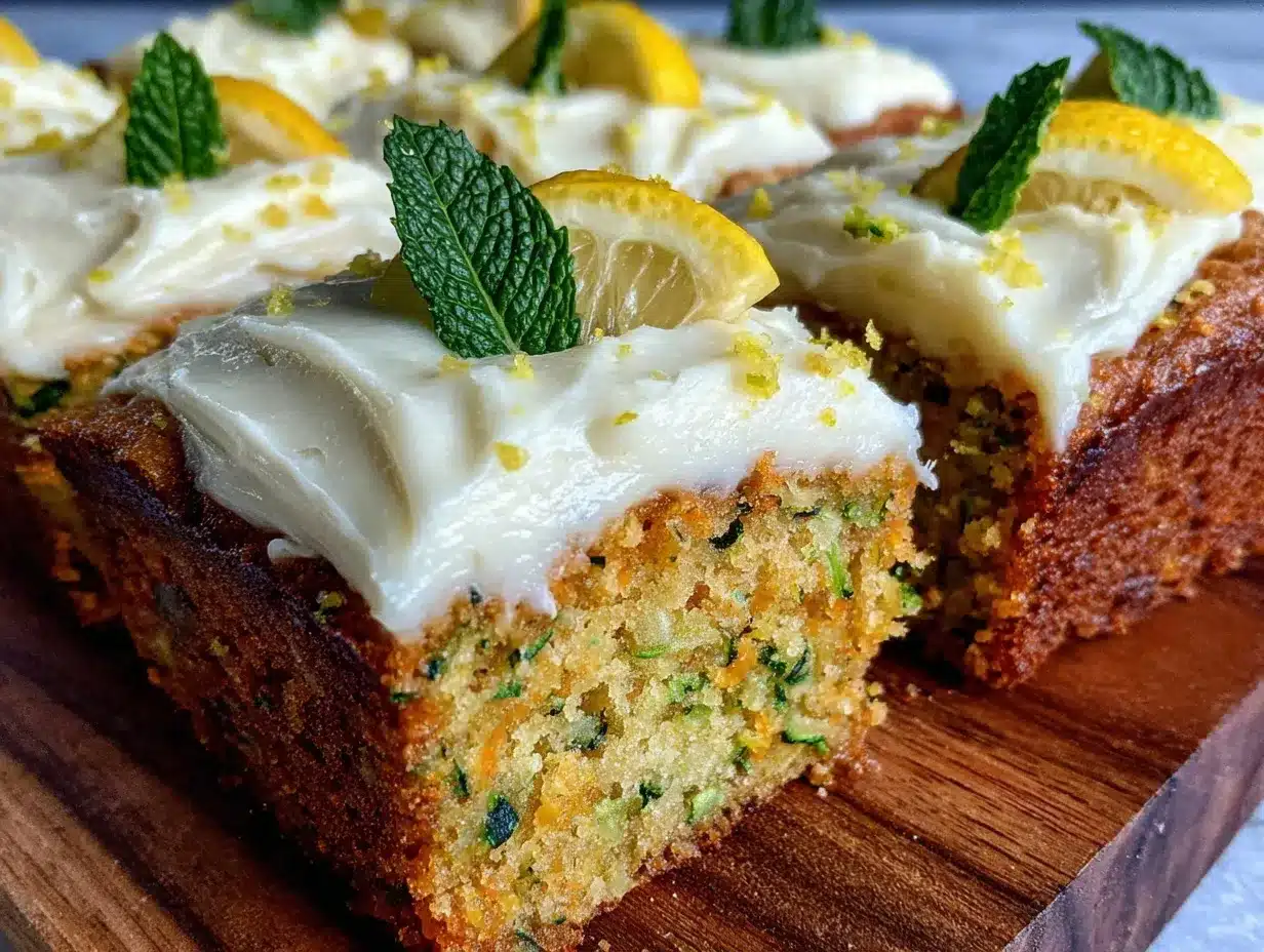 moist zucchini bars preparation steps
