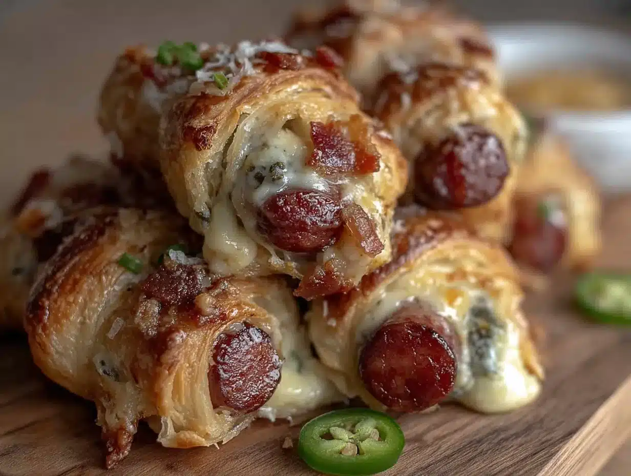 mummy jalapeño popper hot dogs preparation steps