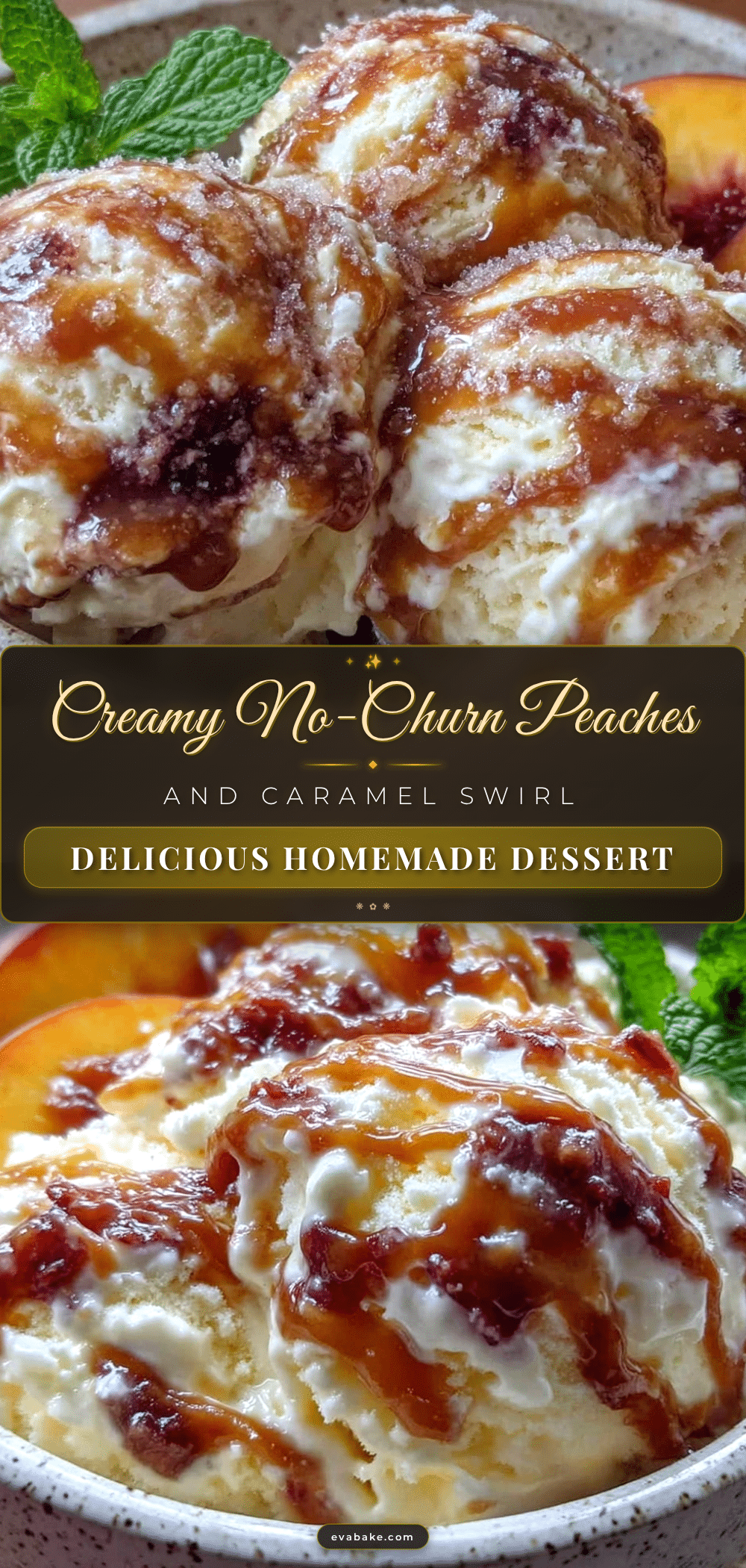 no-churn peaches and cream ice cream recipe