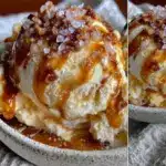 no-churn salted caramel ice cream - featured image