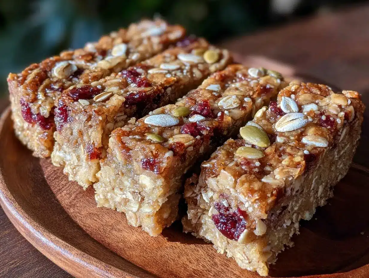 nut-free sunflower butter granola bars preparation steps
