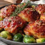 one-pan maple Dijon chicken thighs - featured image