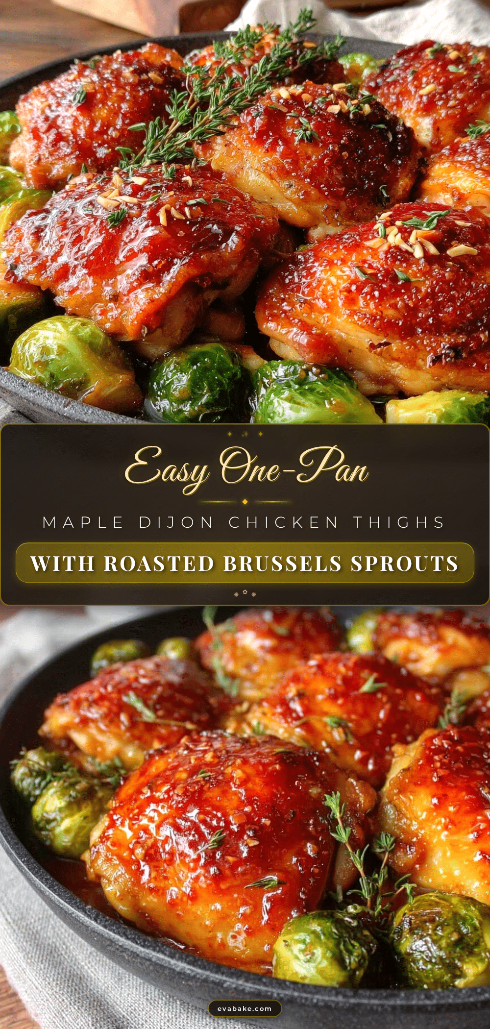 one-pan maple Dijon chicken thighs recipe