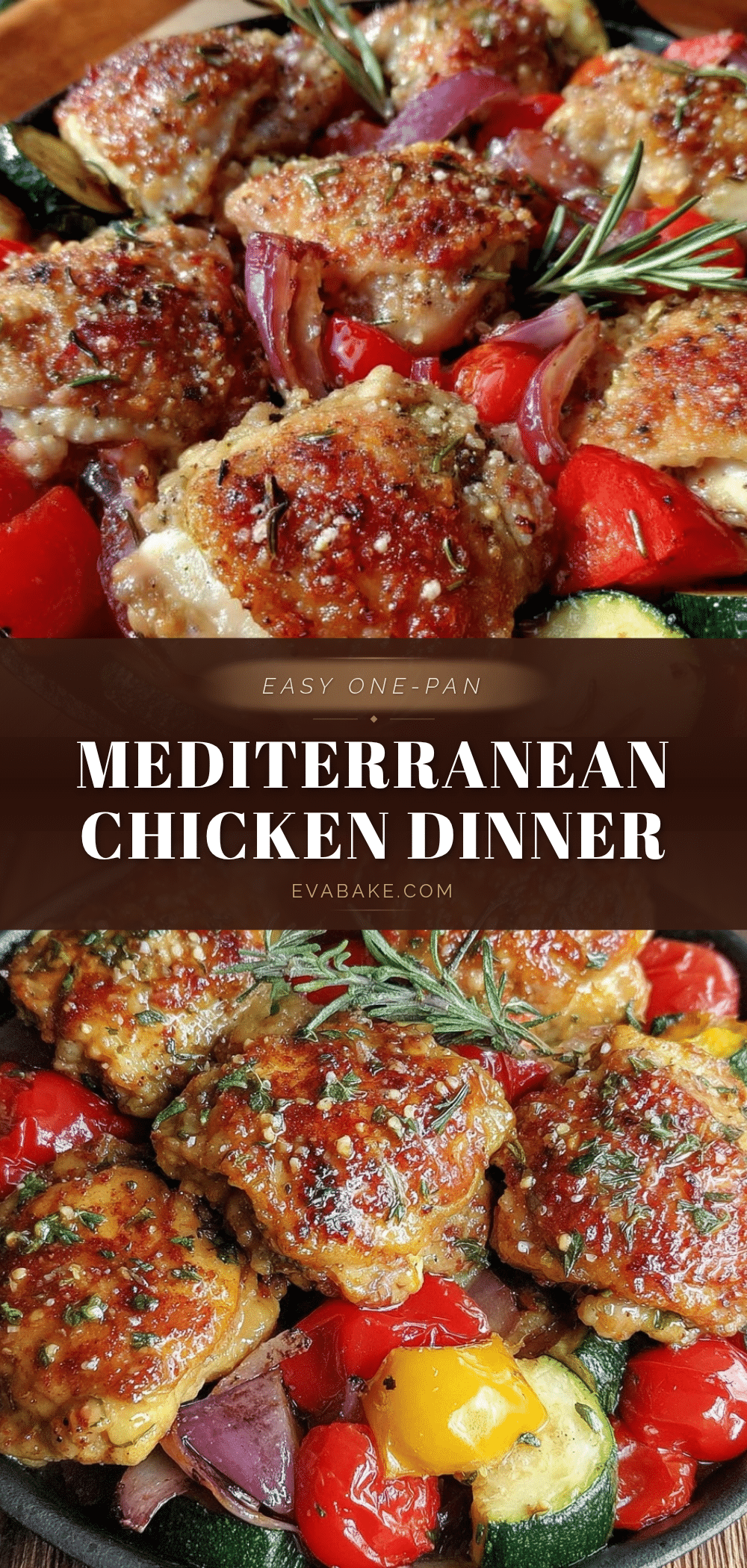 one-pan Mediterranean chicken and vegetables recipe