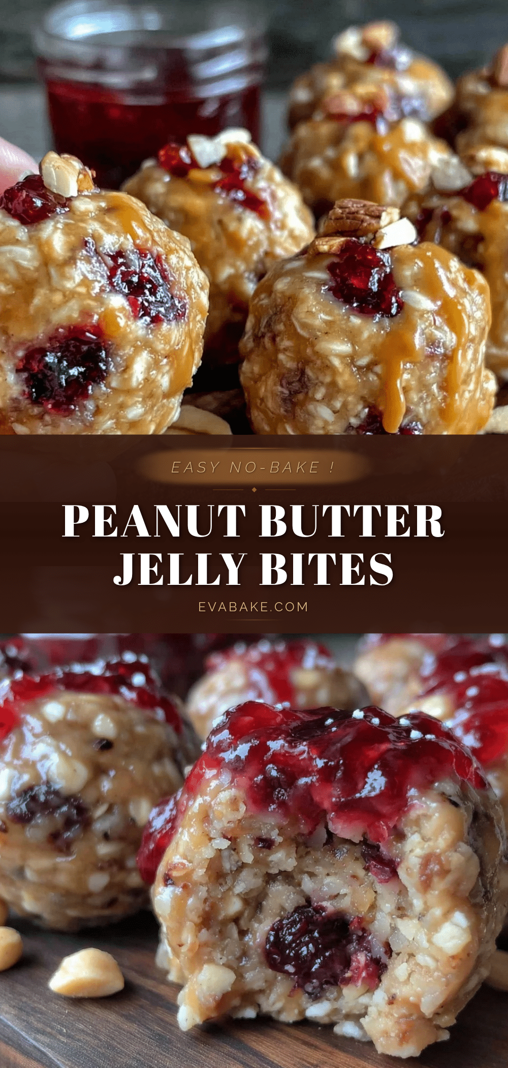 peanut butter and jelly energy bites recipe