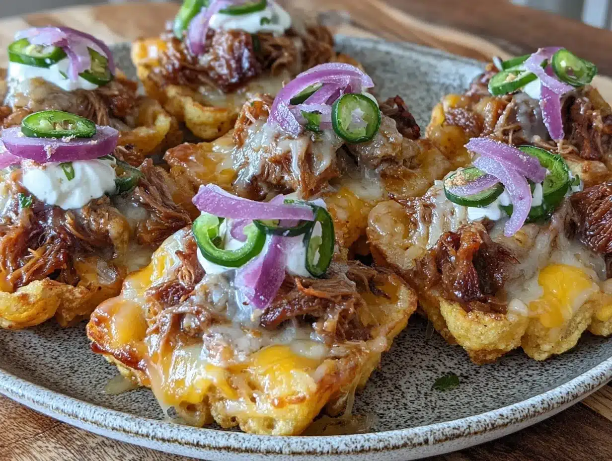 pulled pork totchos preparation steps