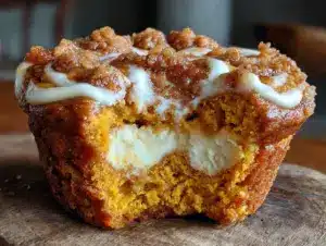 pumpkin cream cheese muffin recipe - featured image