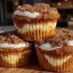 pumpkin cream cheese swirl muffins - featured image