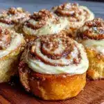 pumpkin sourdough cinnamon rolls - featured image