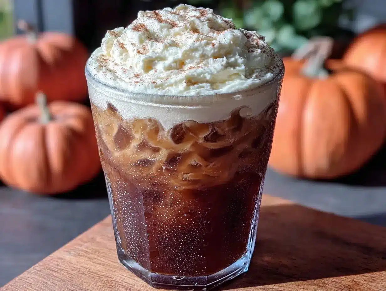 pumpkin spice cold foam preparation steps
