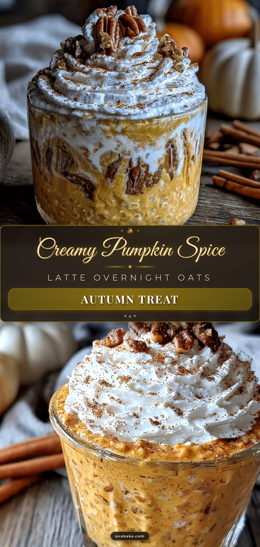 pumpkin spice latte overnight oats recipe
