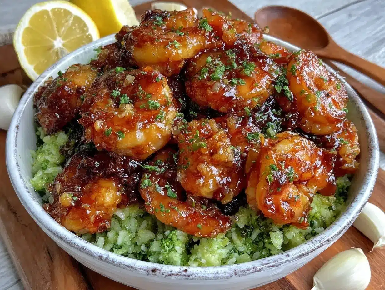 quick honey garlic shrimp preparation steps