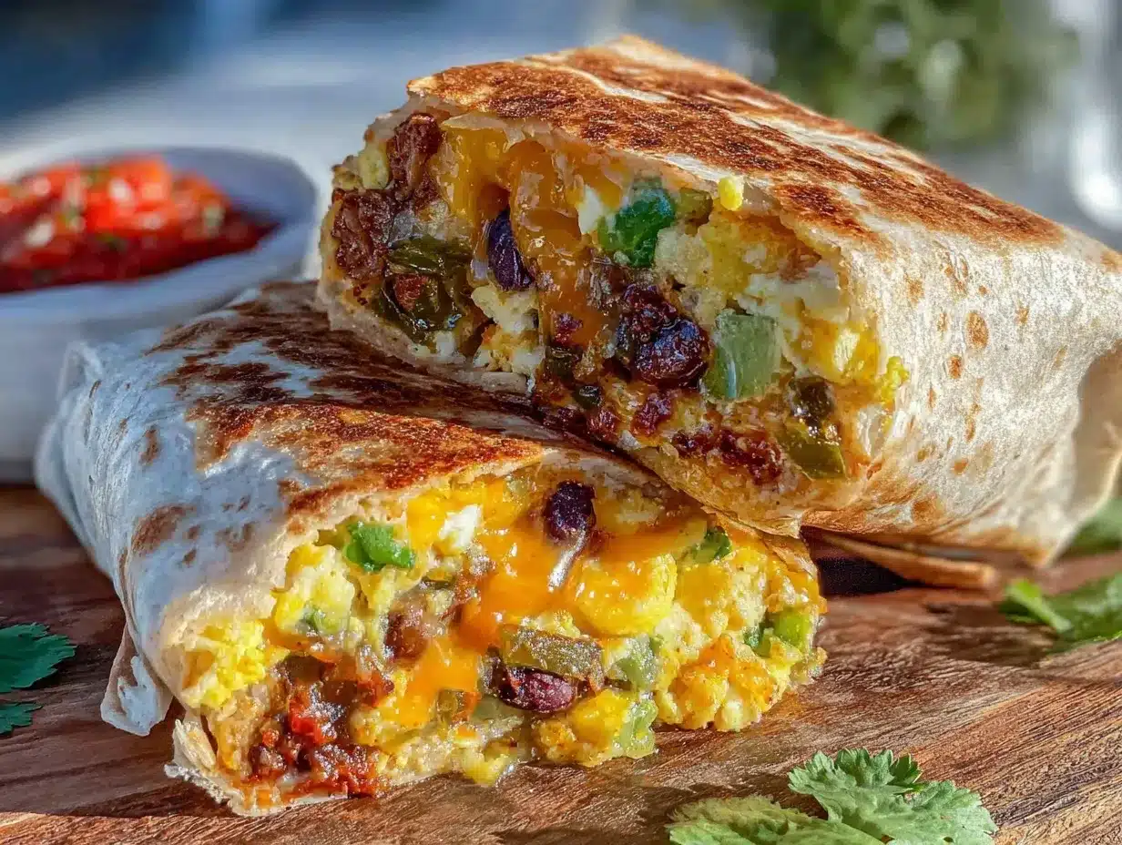 roasted hatch green chile breakfast burrito preparation steps