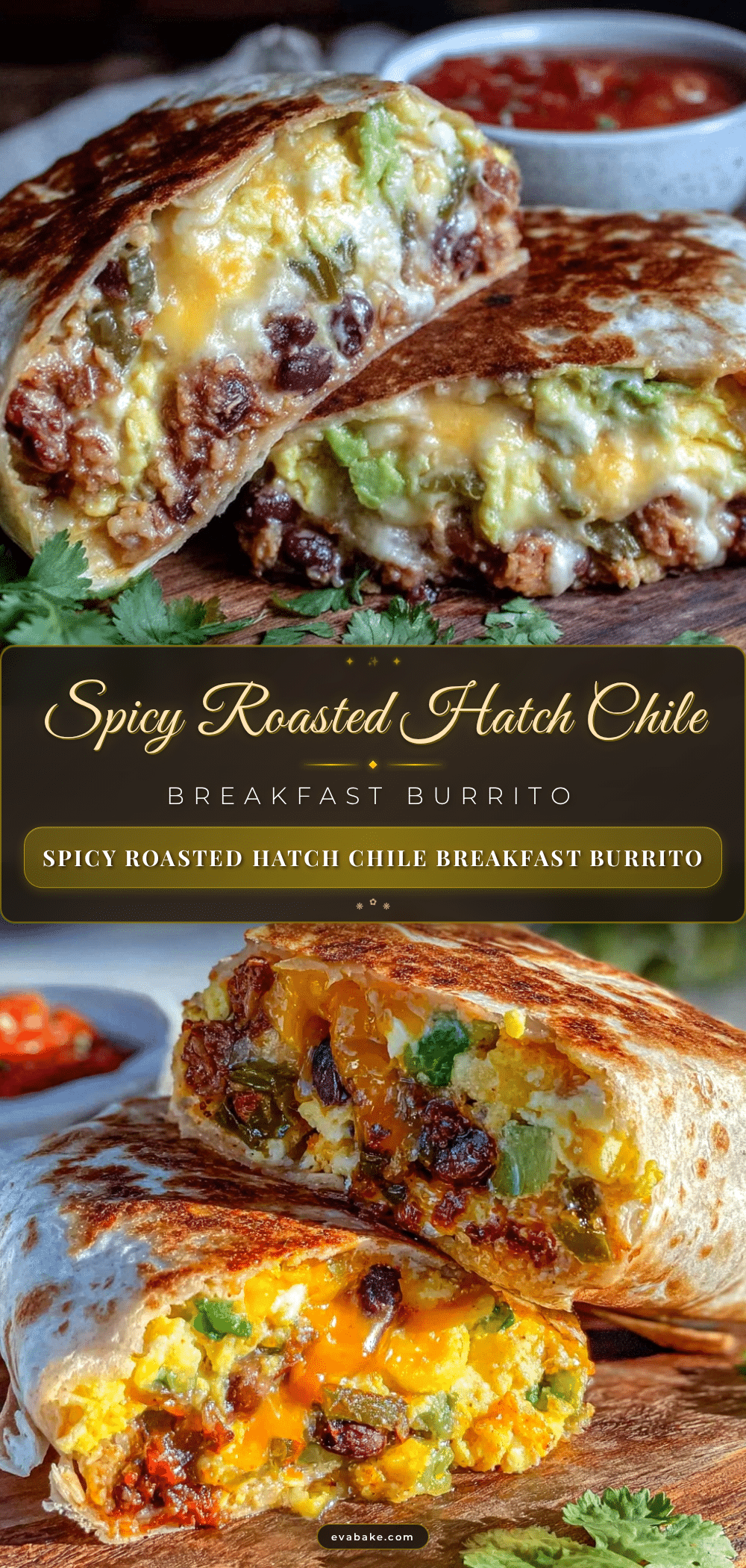 roasted hatch green chile breakfast burrito recipe