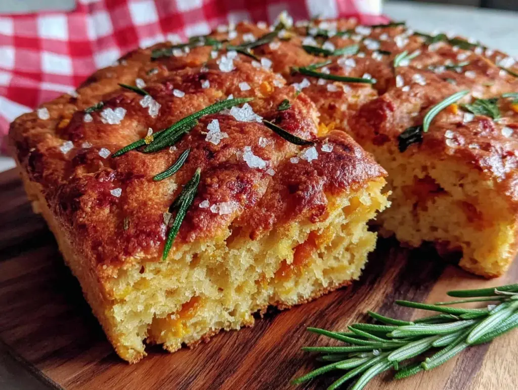rustic sourdough pumpkin focaccia - featured image