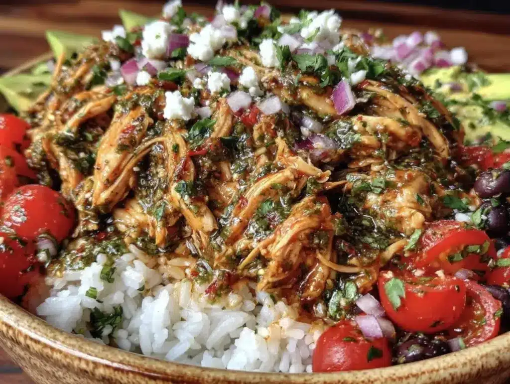 salsa verde chicken taco bowls - featured image