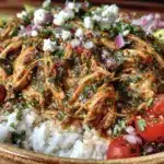 salsa verde chicken taco bowls - featured image