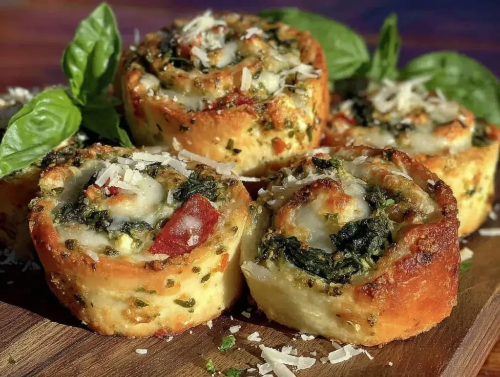 savory pizza pinwheels - featured image
