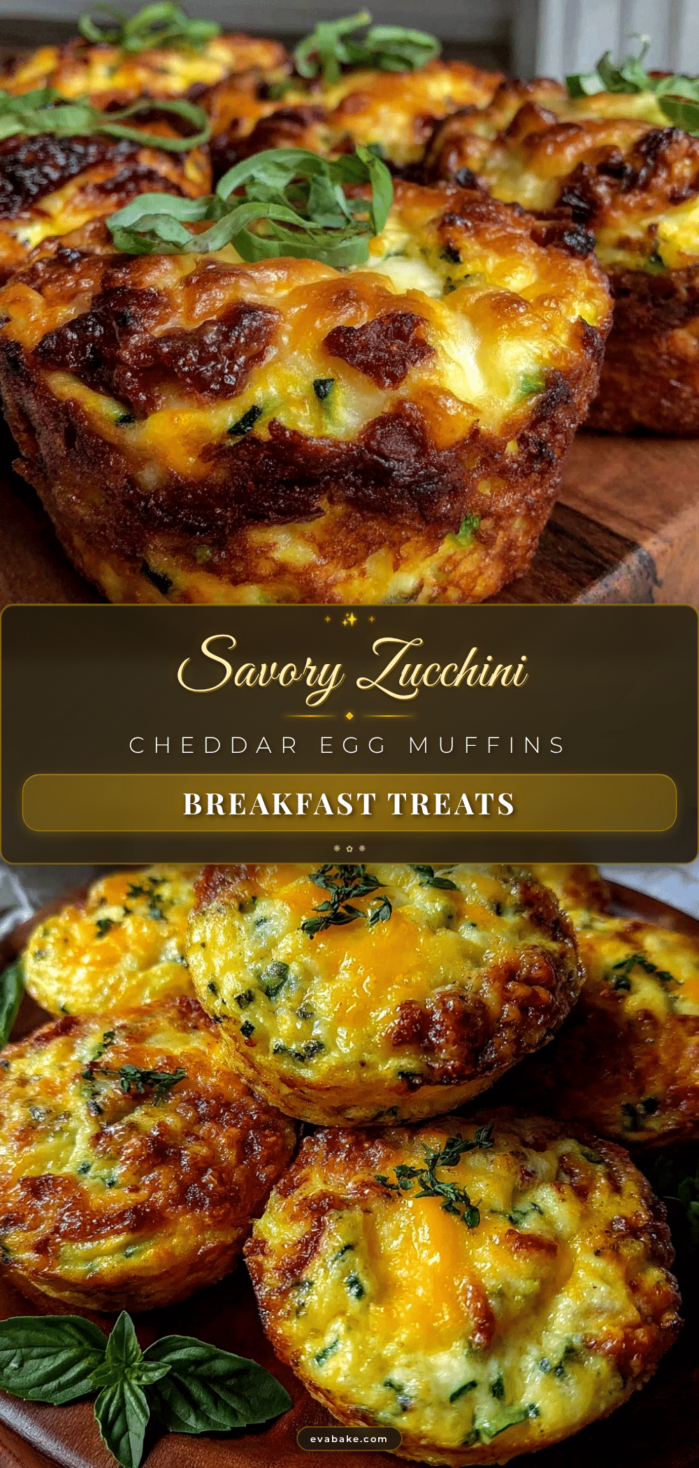 savory zucchini cheddar breakfast egg muffins recipe