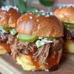 slow cooker BBQ pulled pork sliders - featured image