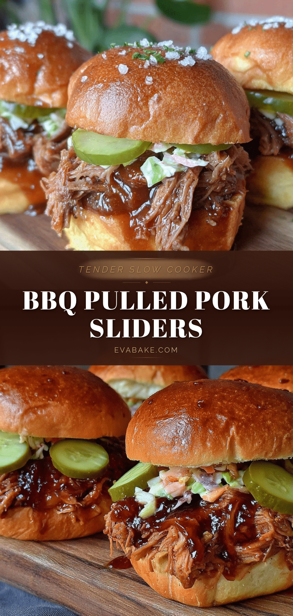 slow cooker BBQ pulled pork sliders recipe