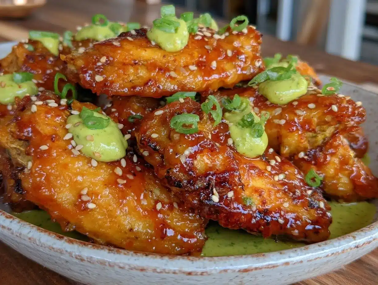 sticky mango habanero chicken wings preparation steps