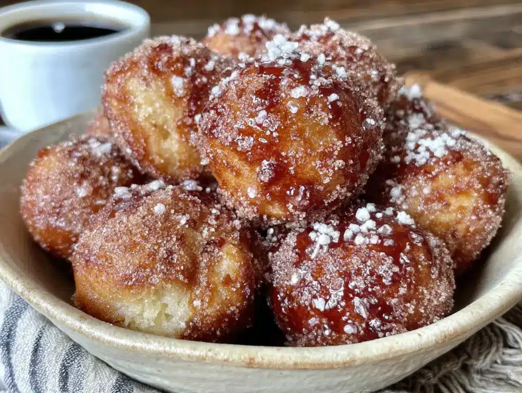air fryer pumpkin donut holes - featured image